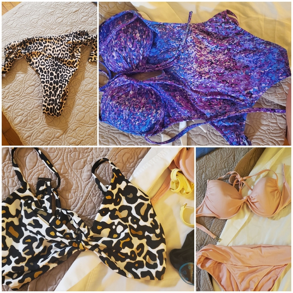 Swimsuit lot of 5 suits 0xl, 14, 16